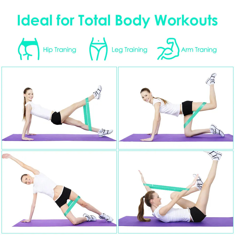 Workout Rubber Gym Sport Yoga Tube Set Rope Fitness Custom Logo Stretch Exercise Unisex