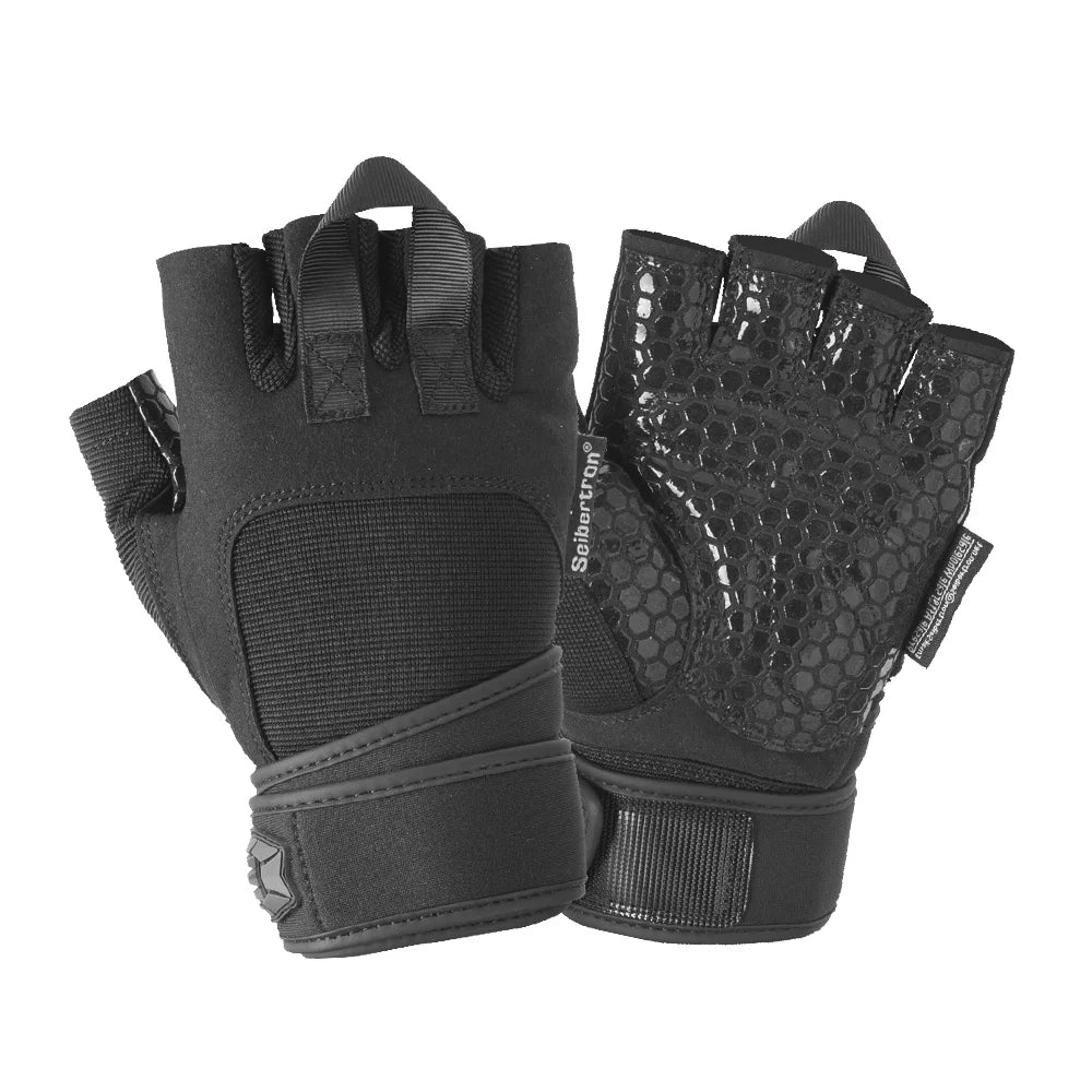 Seibertron J.S.S.T PRO 2.0 Padded Anti-Slip Silica Gel Grip Gloves for Gym Weight Lifting Training Fitness Cross Training