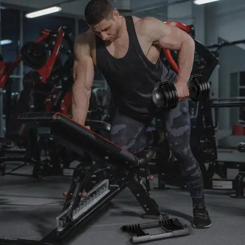 Adjustable 52LBS Steel and Plastic Dumbbell for Body Building Fitness Equipment with Custom Logo Home Gym Use Made in China