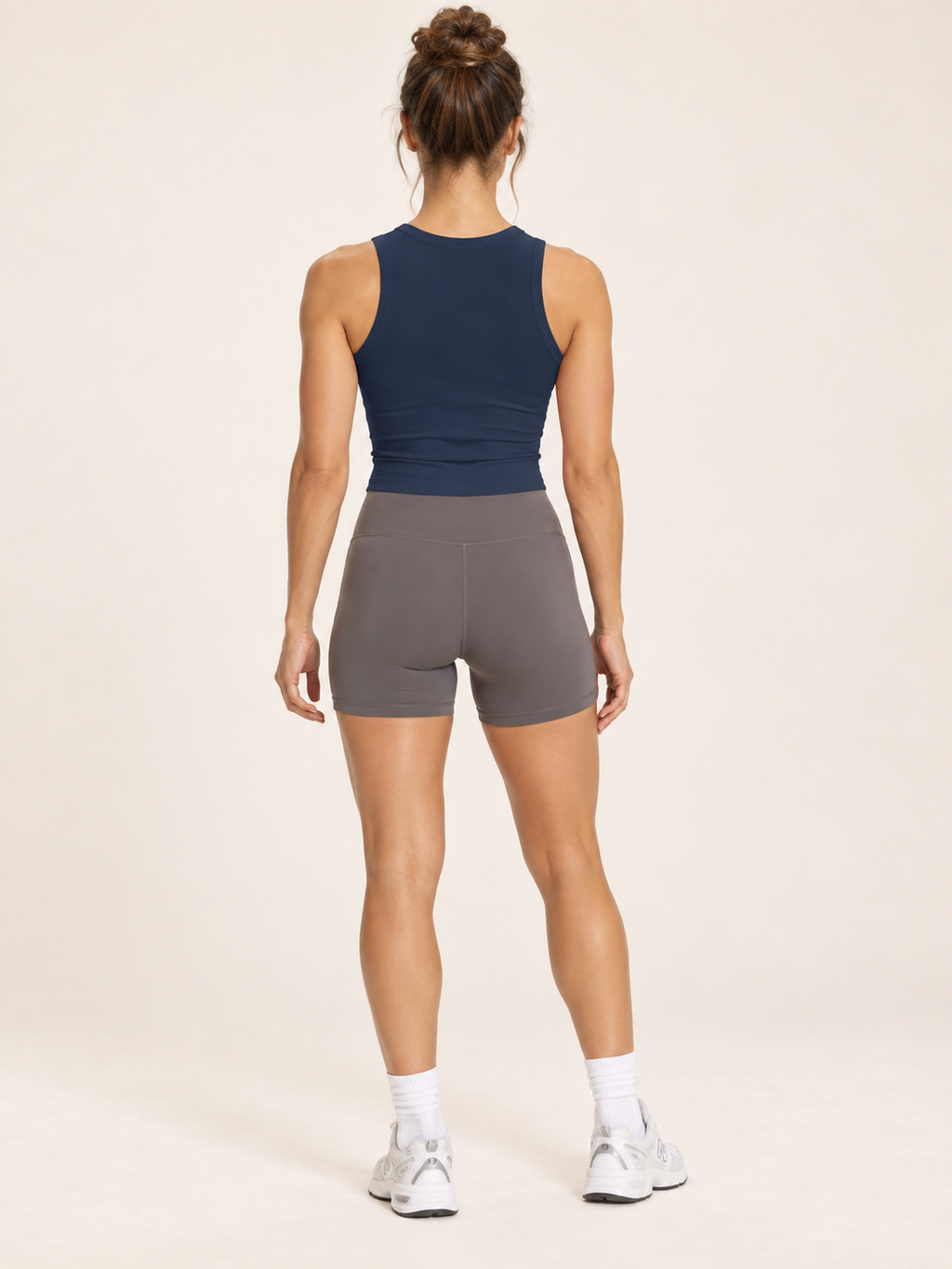 ANANT Rib Racer Tank – Solid Navy Blend – full back