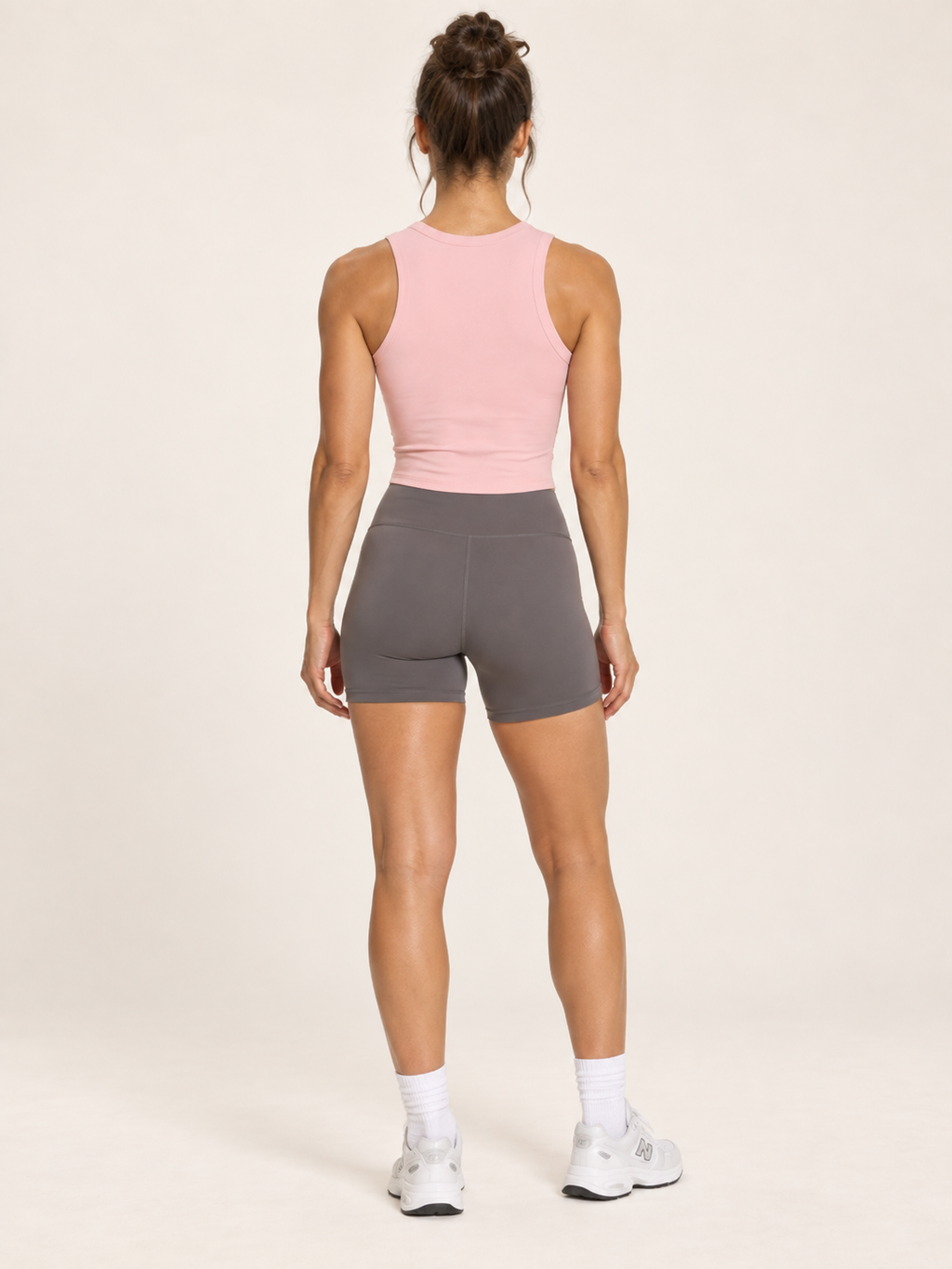 ANANT Rib Racer Tank – Solid Pink Blend – full back