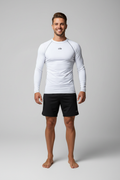 White Rash Guard Lookbook Portrait