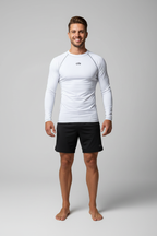 White Rash Guard Lookbook Portrait